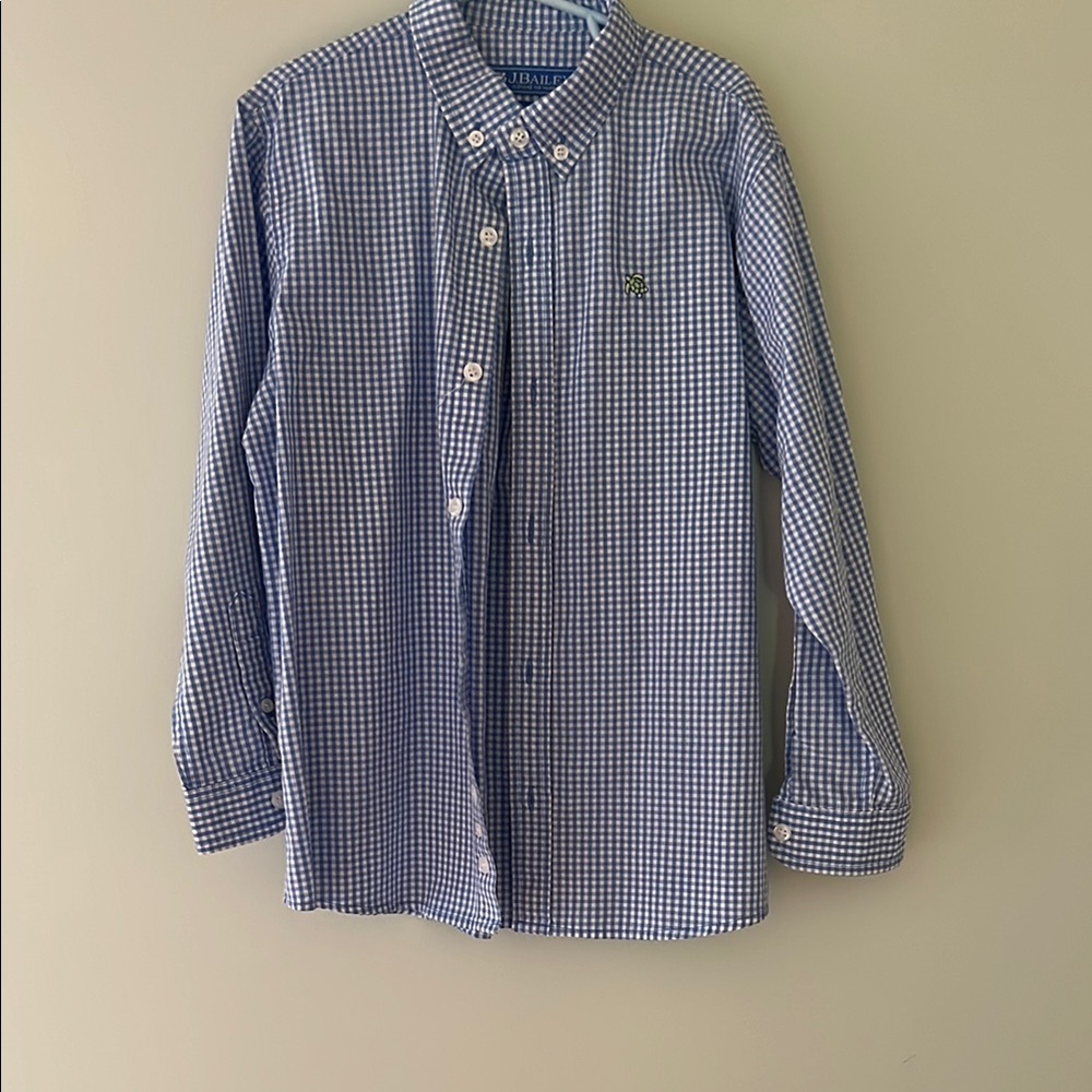 J. Bailey Boys Blue Checkered Shirt